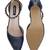 SHERRIF SHOES Women's Navy Kitten Heel Sandals 