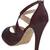 SHERRIF SHOES Women's Maroon Stiletto Heel Sandals 
