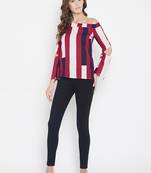 Multicolor printed georgette party-tops