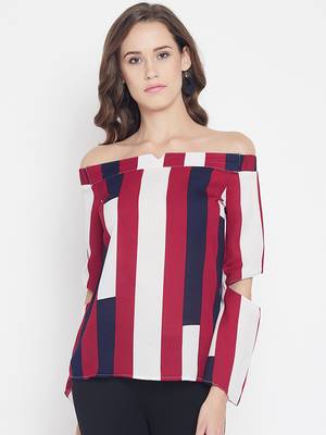 Multicolor printed georgette party-tops 2