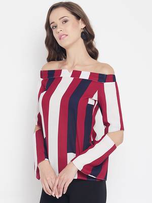 Multicolor printed georgette party-tops 4