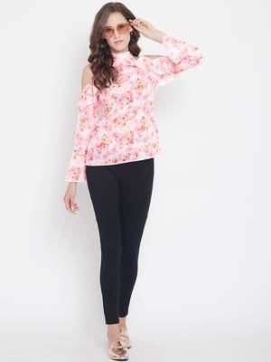 Multicolor printed georgette party-tops 1