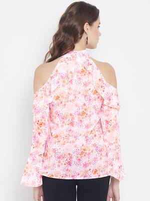 Multicolor printed georgette party-tops 3