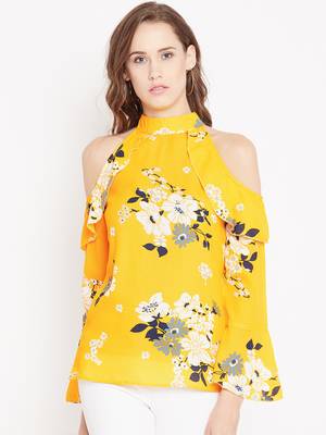 Multicolor printed crepe party-tops 2