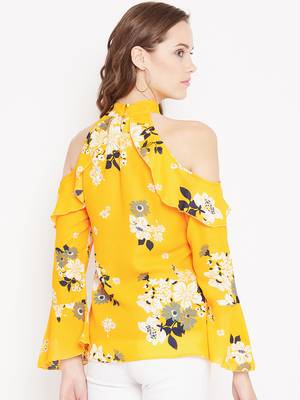 Multicolor printed crepe party-tops 3