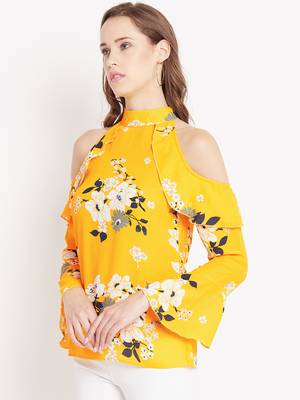 Multicolor printed crepe party-tops 4
