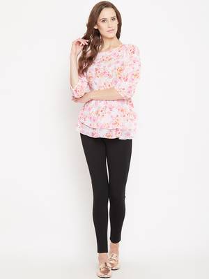 Multicolor printed georgette party-tops 1