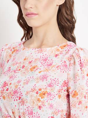 Multicolor printed georgette party-tops 5