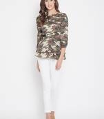 Multicolor printed crepe party-tops