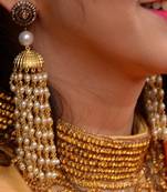 Nizami Pearl Jhumka Earrings