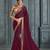 Maroon Chiffon Jacquard Border Designer Saree