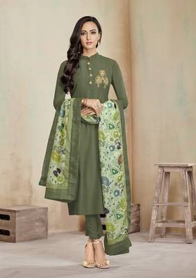 Mehendi embroidered cotton salwar 1