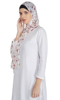 Ruqsar Floral Corsage Stole 2