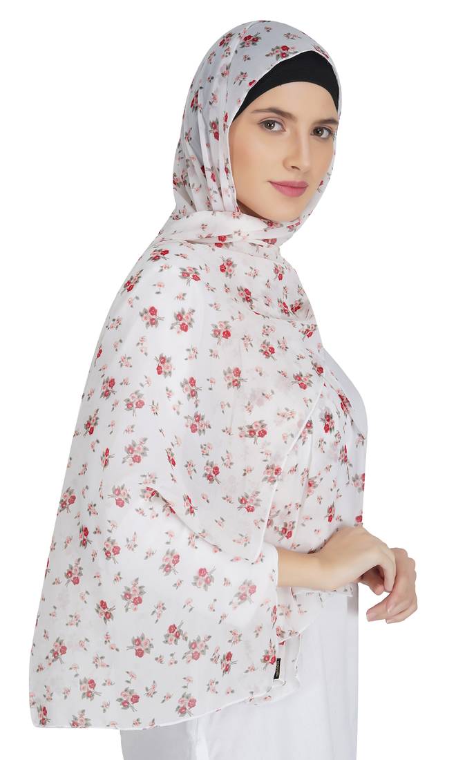 Ruqsar Floral Corsage Stole