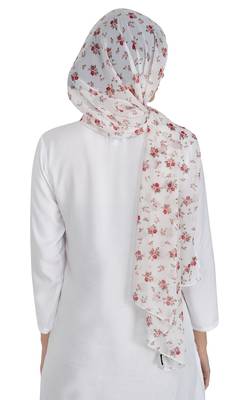 Ruqsar Floral Corsage Stole 4