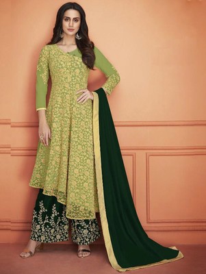 party wear punjabi plazo suit
