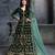 Dark Green Heavy Velvet Designer Wedding Anarkali Suit 