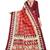 Pink printed art silk saree with blouse