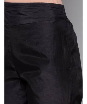 black plain cotton trousers 5