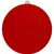Gala Embellished Faux Silk Round Clutch Red & White