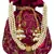Dazzle Embellished Faux Silk Potli Wine & Multicolour