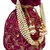 Dazzle Embellished Faux Silk Potli Wine & Multicolour