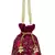 Dazzle Embellished Faux Silk Potli Wine & Multicolour
