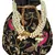 Dazzle Embellished Faux Silk Potli Black & Multicolour