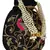 Dazzle Embellished Faux Silk Potli Black & Multicolour