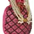 Dazzle Embellished Faux Silk Potli Pink & Multicolour