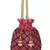 Dazzle Embellished Faux Silk Potli Pink & Multicolour