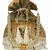 Lotus Embellished Faux Silk Potli Gold & White