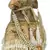 Lotus Embellished Faux Silk Potli Gold & White