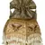 Lotus Embellished Faux Silk Potli Gold & White