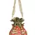 Lotus Embroidered Faux Silk Potli Pink & Gold