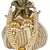 Lotus Embellished Faux Silk Potli White & Gold