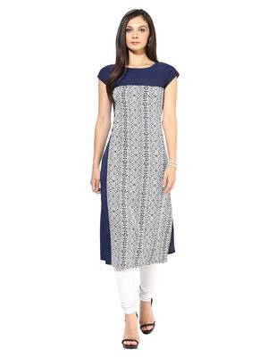 Women's Straight Crepe Kurti 1