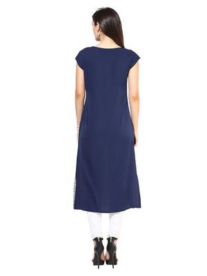 Women's Straight Crepe Kurti 3