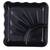 Black Blue Square High Grade Melamine Quarter Serving Plates ( 6 inches x 6 inches ) - Set of 12