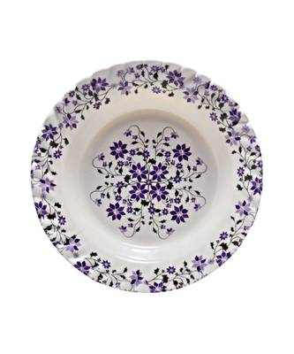White Heavy Round High Grade Melamine Quarter Serving Plates ( 7 inches Diameter ) - Set of 6 1
