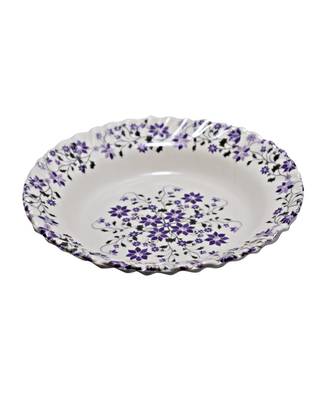 White Heavy Round High Grade Melamine Quarter Serving Plates ( 7 inches Diameter ) - Set of 6 2
