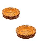 Orange Heavy Round High Grade Melamine Quarter Serving Plates ( 7 inches Diameter ) - Set of 12