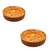 Orange Heavy Round High Grade Melamine Quarter Serving Plates ( 7 inches Diameter ) - Set of 12