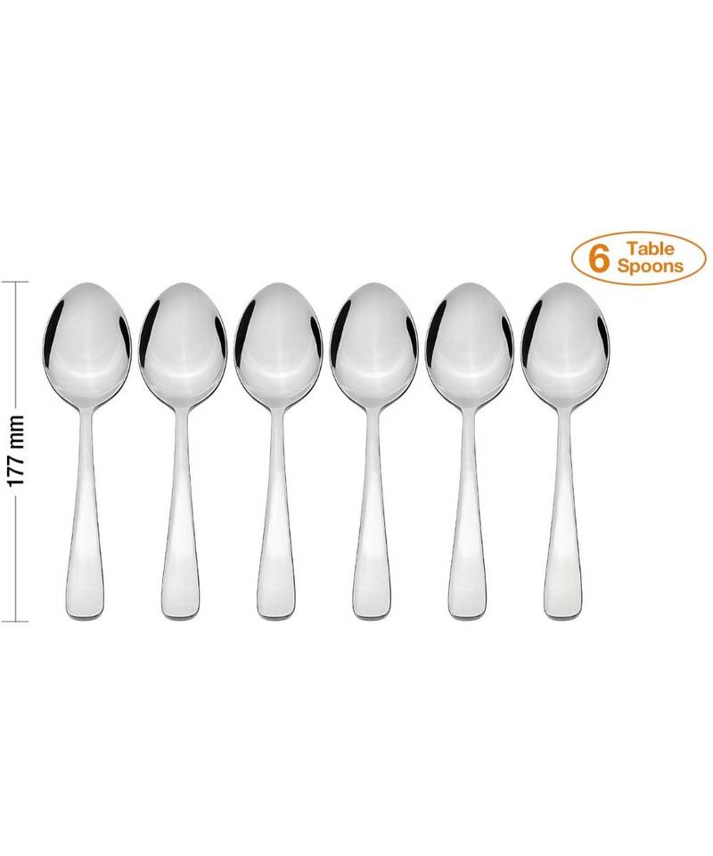 24 Pieces Stainless Steel High Grade Cutlery Set ( 6 Table Spoon, 6 Knifes , 6 Tea Spoons & 6 Forks )