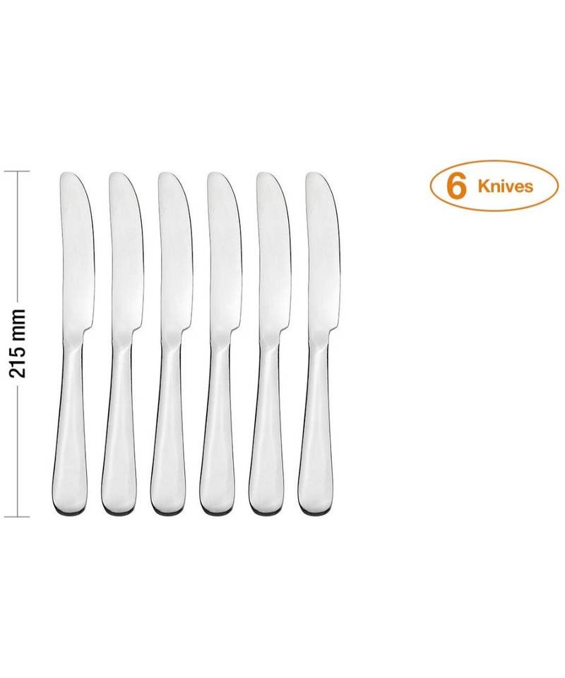 24 Pieces Stainless Steel High Grade Cutlery Set ( 6 Table Spoon, 6 Knifes , 6 Tea Spoons & 6 Forks )