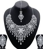 White diamond necklace-sets