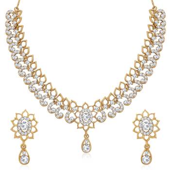 White diamond necklace-sets 1