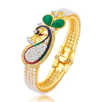 Gold pearl jewellery-combo 5