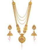 Gold diamond necklace-sets