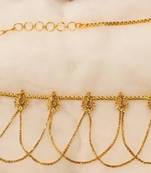 Gold Plated Chain Polki Bridal Kamarband Belt Sari